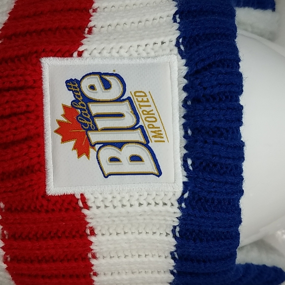 LABATT BLUE Beer Heavy Winter Hat/Beanie,  Adult - Picture 2 of 11